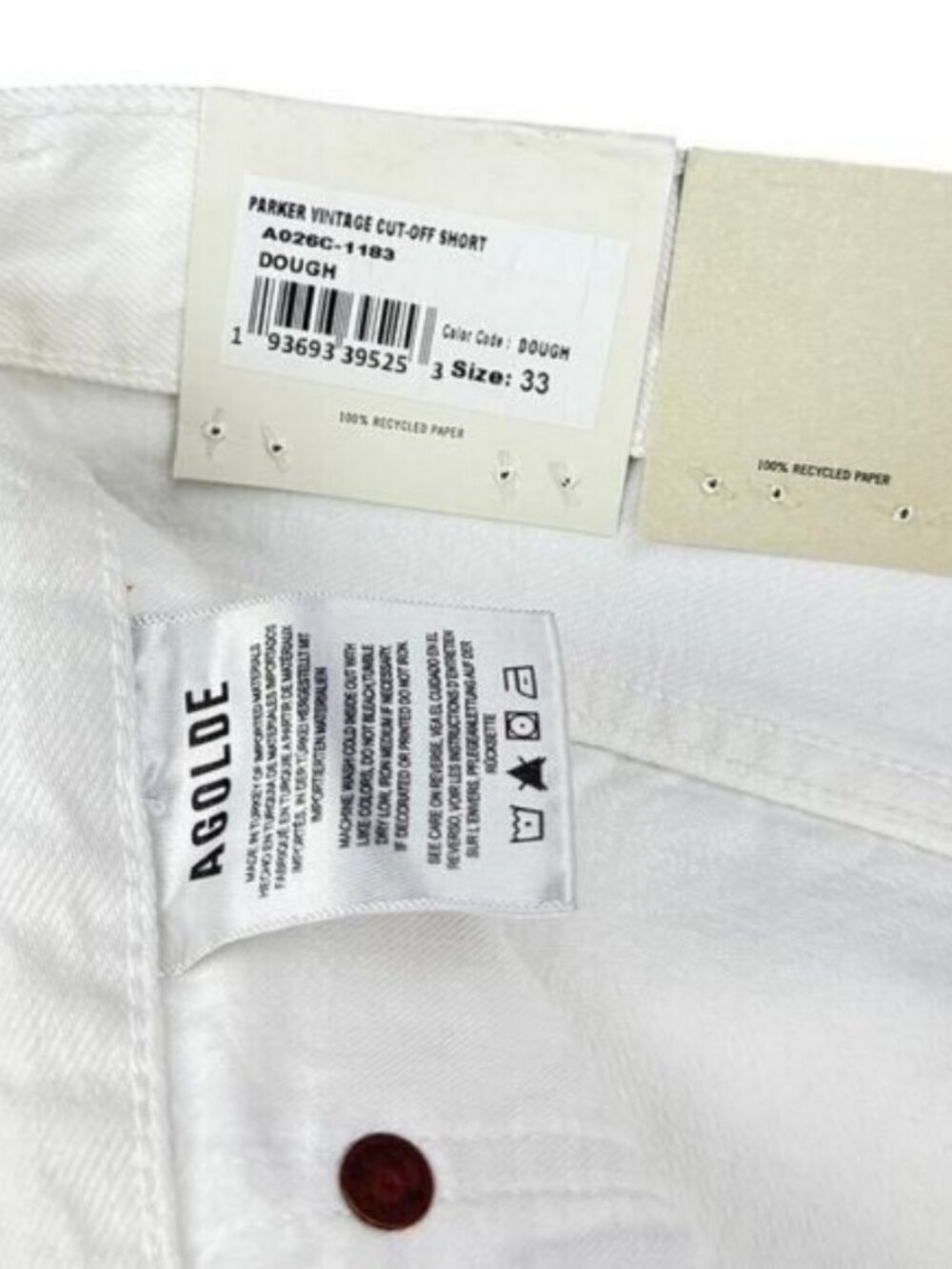 Agolde Parker Short Size 33 Dough - Picture 6 of 9